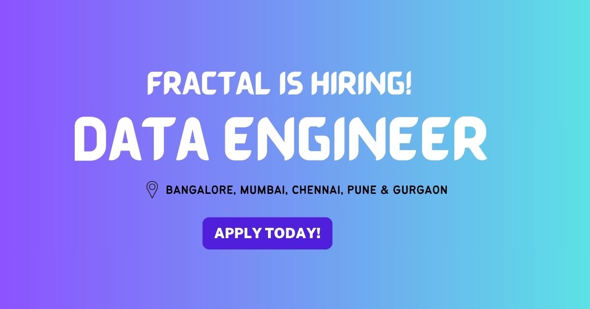 Data Engineer Job Vacancy in bangalore at Fractal