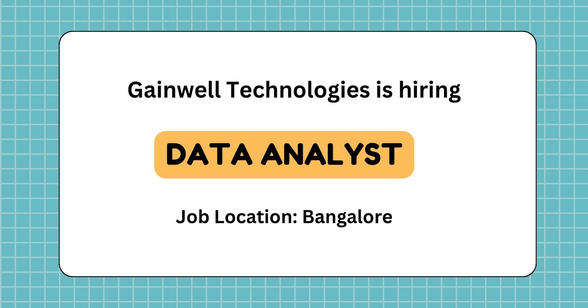 Data Analyst job at Gainwell Technologies